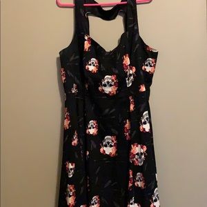 Torrid skull and flower dress